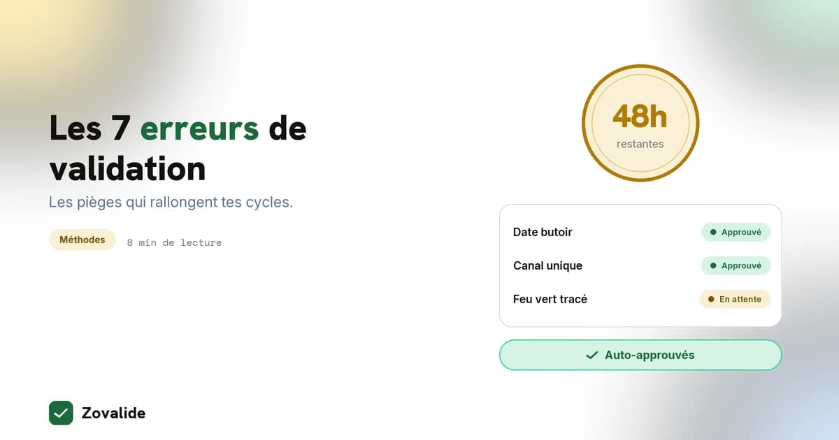 Les 7 erreurs de validation de contenu à éviter