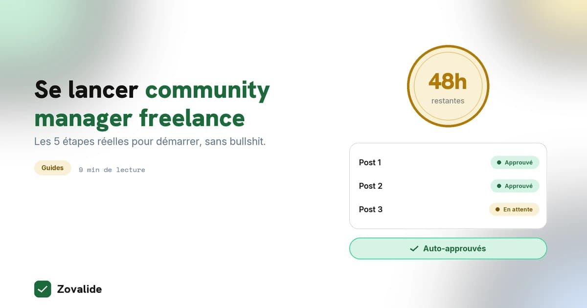 Se lancer comme community manager freelance en 2026 : le guide sans bullshit